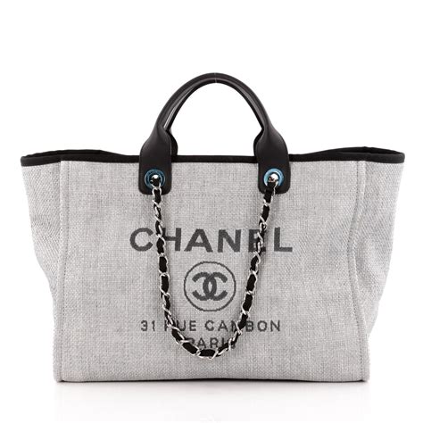 chanel large tote 2020|Chanel chain tote sale.